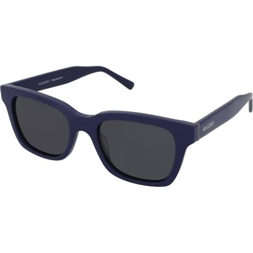 Marisio impressive/s c3 | occhiali da sole graduati o non graduati | prova online | unisex | plastica | rettangolari | blu | adrialenti