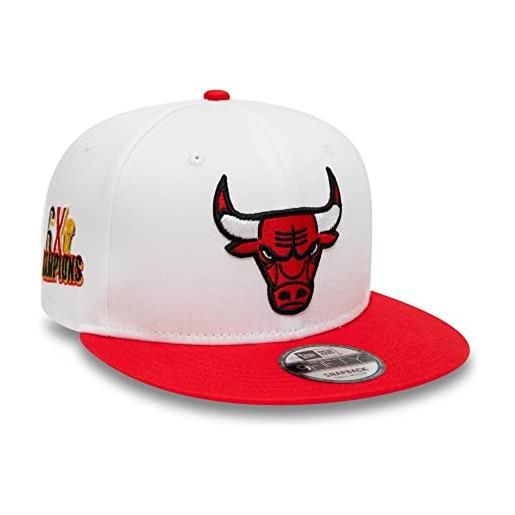 New Era chicago bulls nba weiß rot basketball fankappe gerade schirm 9fifty snapback cap - m - l