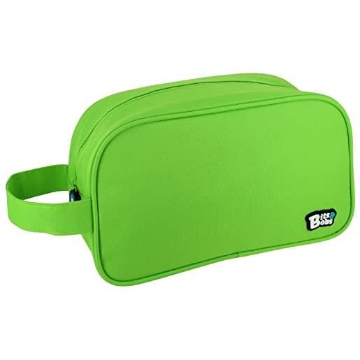 Grafoplás bit & bobs beauty case quadrato con manico laterale, 28 x 18 x 10 cm, verde, 28x18x10cm, beauty case quadrato con manico laterale