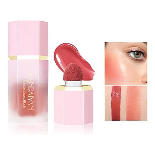 Nexolla blush liquido matte liquid blush leggero, dewy liquid blush liquid blusher, blush in crema, fard liquido naturale dall'aspetto, guancia blush crema, sensazione nebulosa avanzata -3#coral