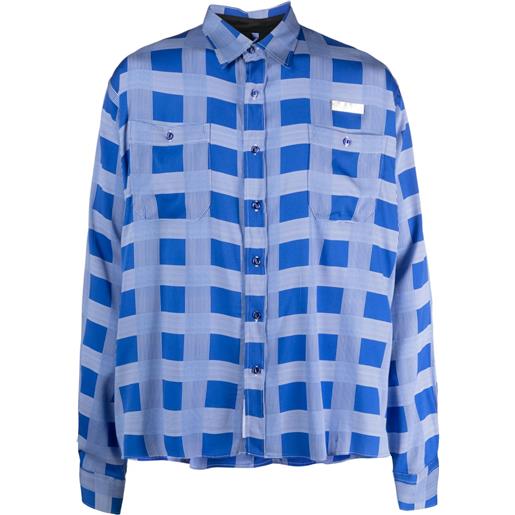 4SDESIGNS camicia a quadri - blu