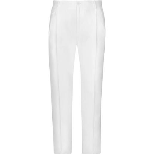 Dolce & Gabbana pantaloni con pieghe - bianco