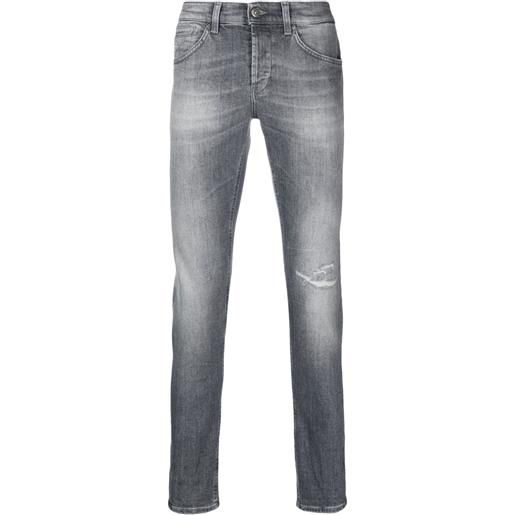 DONDUP jeans svasati con effetto schiarito - grigio