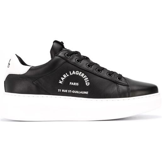 Karl Lagerfeld sneakers con logo laterale - nero
