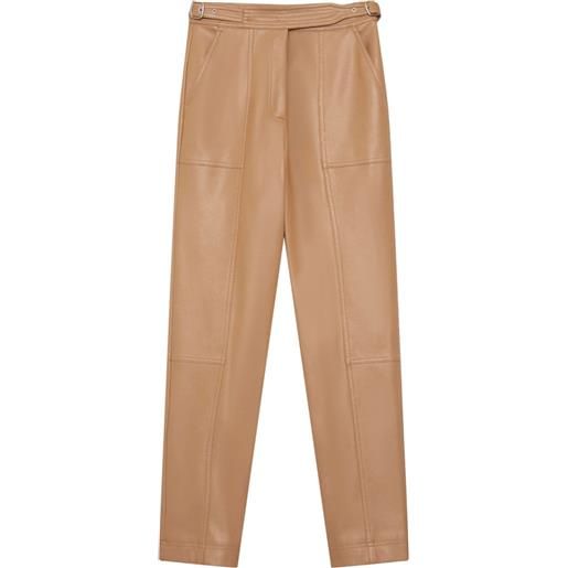 Simkhai pantaloni elisa con cintura - marrone