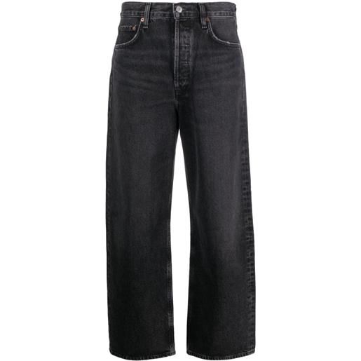 AGOLDE jeans crop a gamba ampia - grigio