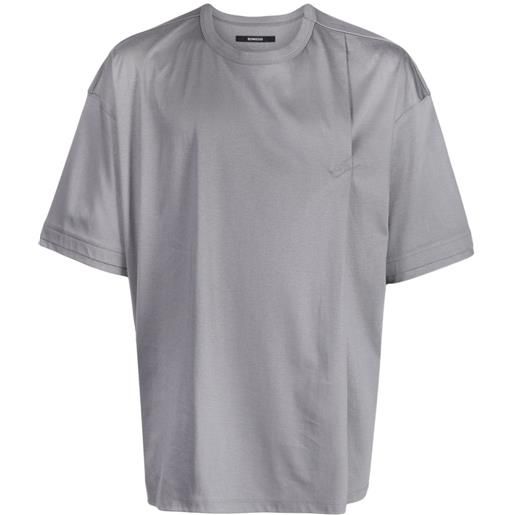 SONGZIO t-shirt con ricamo - grigio
