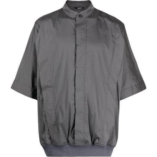 SONGZIO camicia signature tunic a maniche corte - grigio