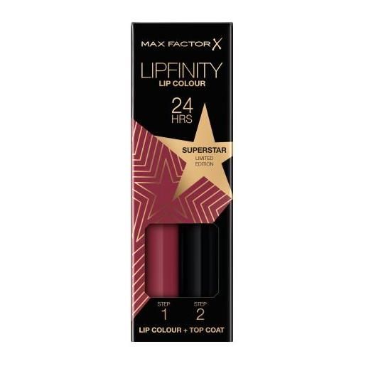 Max Factor lipfinity 24hrs lip colour rossetto liquido 4.2 g tonalità 086 superstar