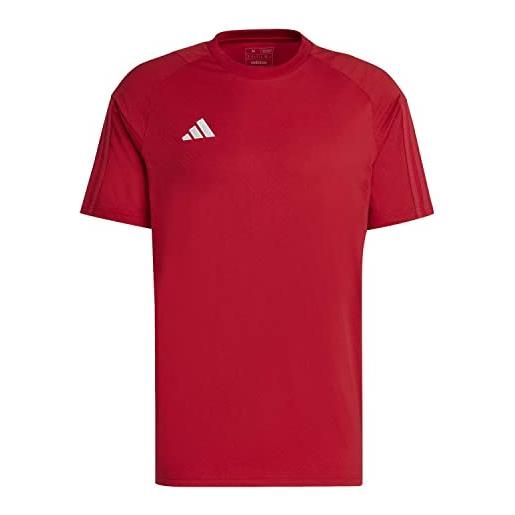 adidas uomo t-shirt (short sleeve) tiro23 c co tee, team power red 2/white, hi3051, m