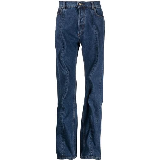 Y/Project jeans wire a gamba ampia - blu