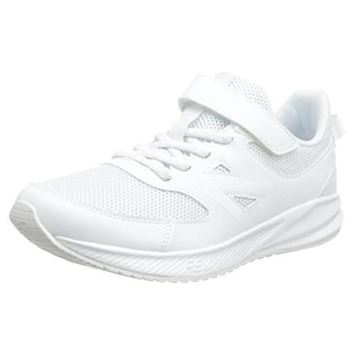 New Balance 570 v3 bungee lace with hook and loop top strap, scarpe da ginnastica, white, 34.5 eu