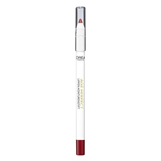 L'Oréal Paris matita per labbra L'Oréal Paris age perfect numero 394 carminio fiammeggiante, matita per labbra rosso brillante, 1,2 g, 1 pezzo