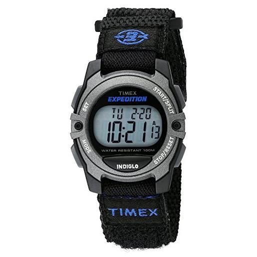 Timex expedition, orologio unisex, digitale, cinturino nero con cinturino a chiusura rapida, di medie dimensioni, tw4b02400