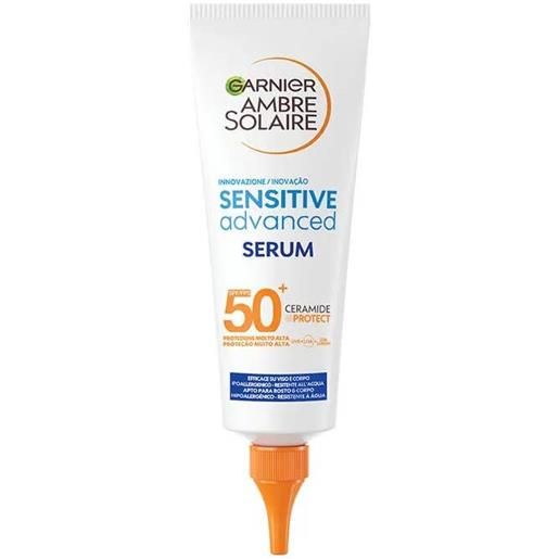 577N garnier ambre solaire advance sensitive siero viso/corpo 125ml spf50+