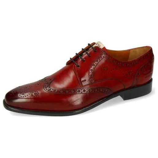 Melvin & Hamilton dylan 2, scarpe con lacci uomo, colore: rosso, 43 eu