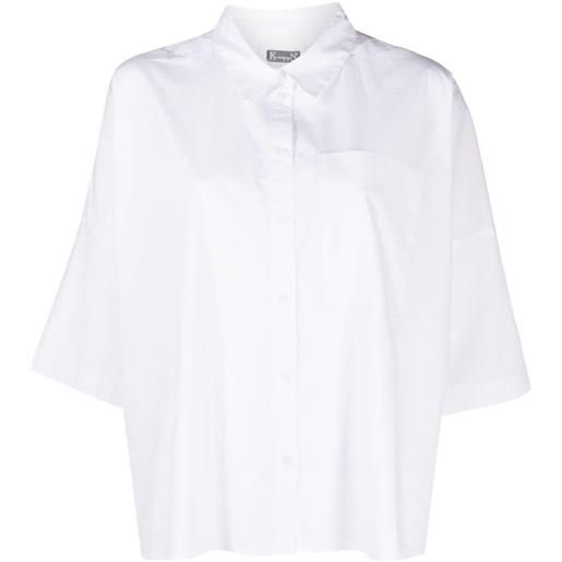 Kristensen Du Nord camicia crop con tasche - bianco