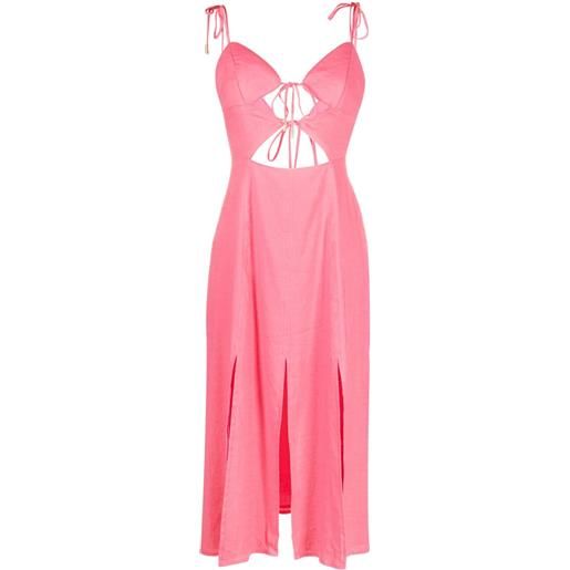 Cult Gaia abito midi liv con cut-out - rosa