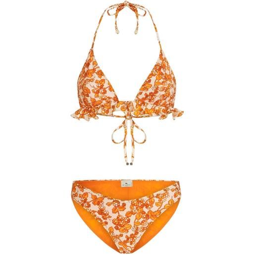 ETRO set bikini con stampa - arancione