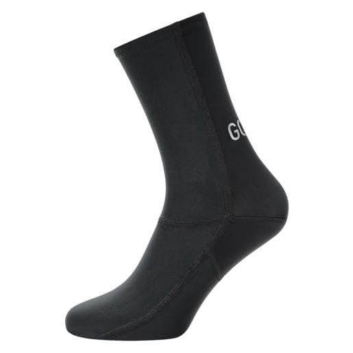 GORE WEAR calze unisex da ciclismo shield, partial gore-tex infinium, 39-40, nero