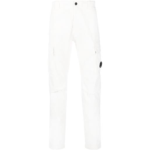 C.P. Company pantaloni con applicazione - bianco