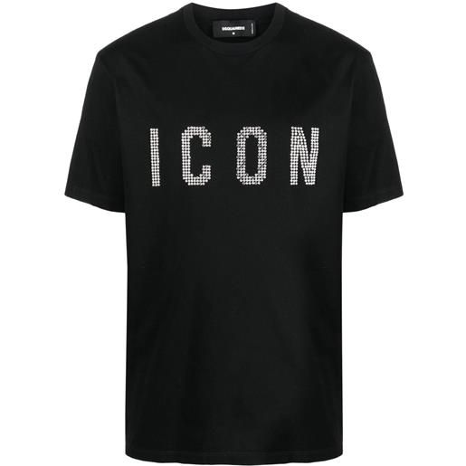 Dsquared2 icon studded t-shirt - nero