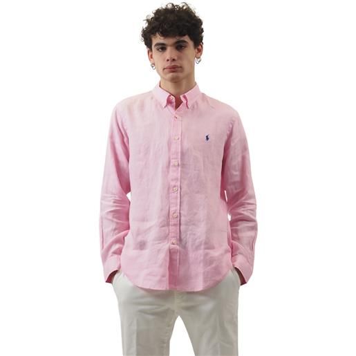 Polo ralph lauren camicia lino carmel pink