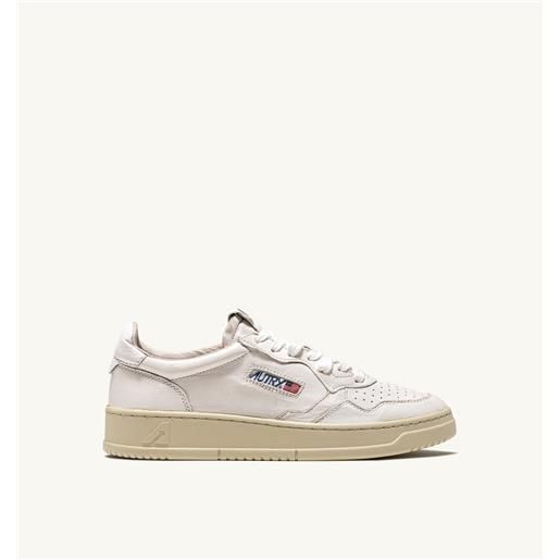autry sneakers medalist low in nappa bianca super soft