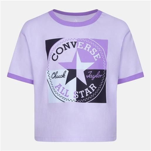 Converse ss ringer boxy t-shirt ragazze 8-15a Converse cod. 4cd413