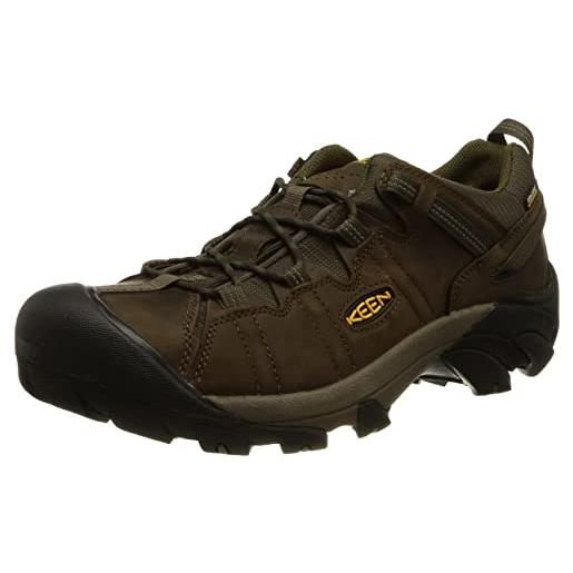 KEEN targhee 2 waterproof, scarpe da escursionismo, uomo, cascade brown/golden yellow, 47.5 eu larga