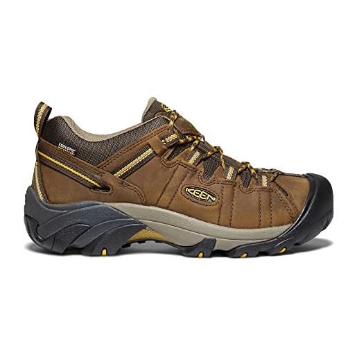 KEEN targhee 2 waterproof, scarpe da escursionismo, uomo, cascade brown/golden yellow, 40.5 eu larga