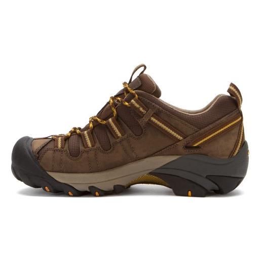 KEEN targhee 2 waterproof, scarpe da escursionismo, uomo, cascade brown/golden yellow, 44 eu larga