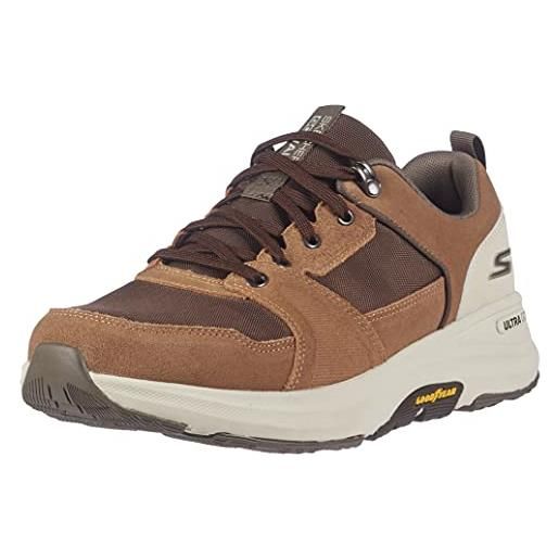 Skechers go walk outdoor massif, sneaker uomo, tan suede brown textile, 42 eu