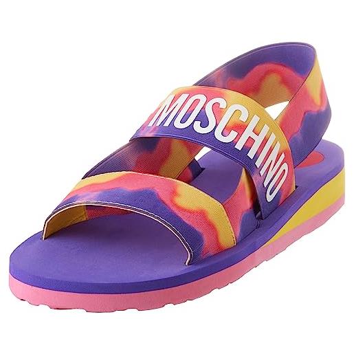 Love Moschino ja16033g0gjn5, sandali platform, donna, multicolore, 41 eu