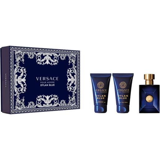 Versace Versace pour homme dylan blue - edt 50 ml + balsamo dopobarba 50 ml + gel doccia 50 ml