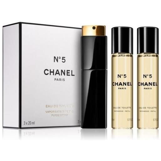 Chanel edt 20 ml (flacone ricaricabile) + ricarica 2 x 20 ml