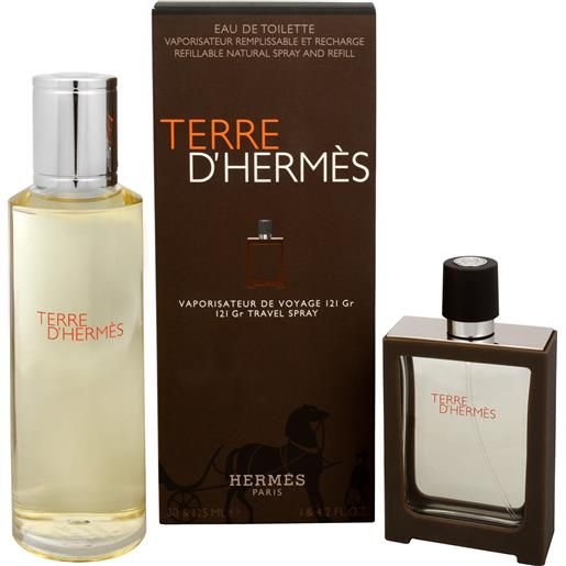 Hermes terre d´ Hermes - edt 30 ml (ricaricabile) + edt 125 ml (ricarica)