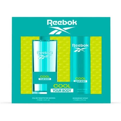 Reebok cool your body for women - edt 100 ml + deodorante spray 150 ml