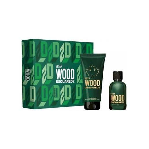 Dsquared² green wood - edt 100 ml + gel doccia 150 ml