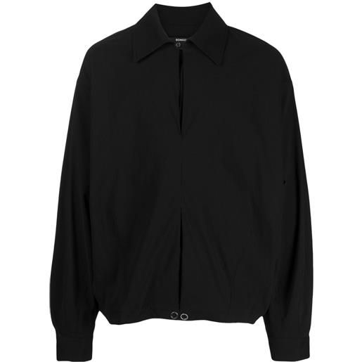SONGZIO giacca-camicia con pieghe - nero