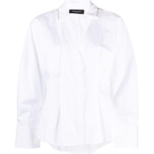 Fabiana Filippi camicia plissettata - bianco