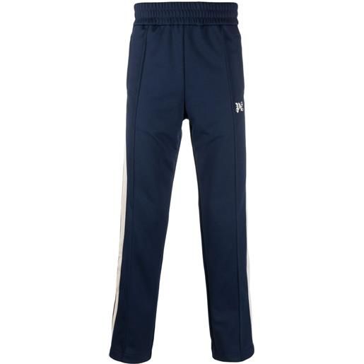 Palm Angels pantaloni sportivi con monogramma - blu