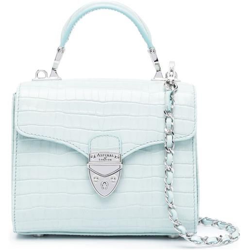 Aspinal Of London borsa tote mayfair in pelle - blu