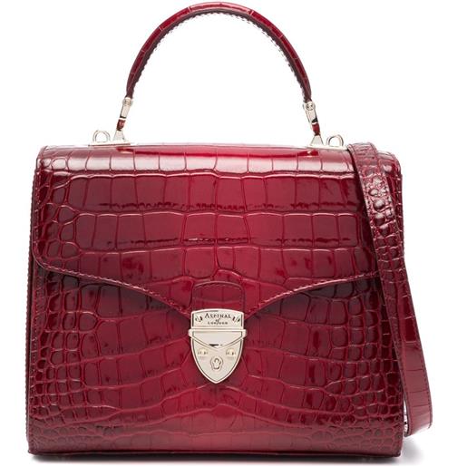 Aspinal Of London borsa tote mayfair in pelle - rosso