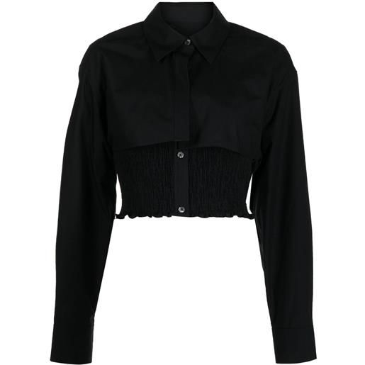 Alexander Wang camicia con design a strati - nero