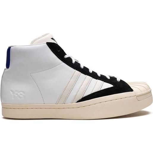 adidas sneakers y-3 yohji pro white/blue - bianco