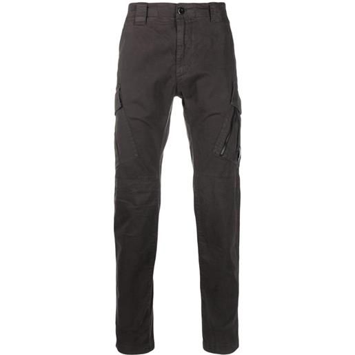 C.P. Company pantaloni skinny a vita alta - grigio