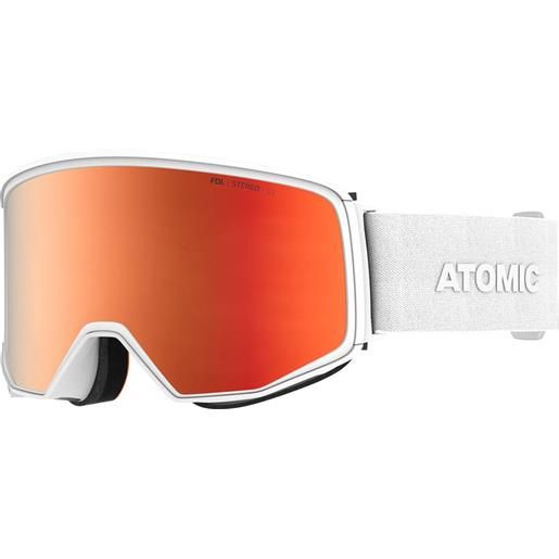 Atomic four q stereo ski goggles bianco red stereo/cat3
