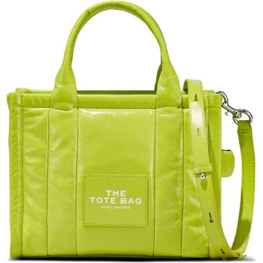 Marc Jacobs borsa the shiny crinkle tote piccola - verde