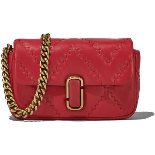 Marc Jacobs borsa a spalla the quilted mini in pelle - rosso
